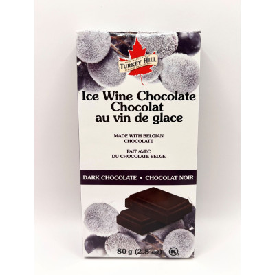 Turkey Hill<br>Tablette de chocolat Vin Glace<br>80g Chocolat Noir