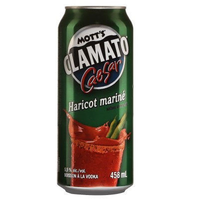 Mott's Clamato Caesar Haricot Mariné<br>Cooler au spiritueux | 458 ml | États-Unis