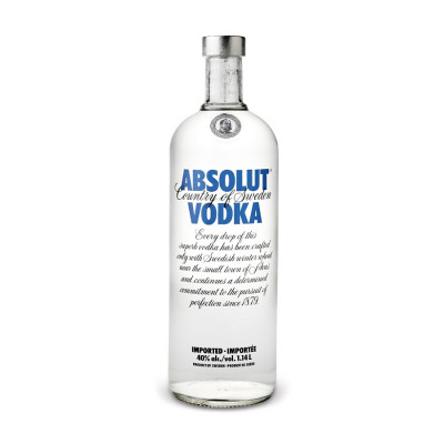 Absolut<br>Vodka | 1.14 L | Suède