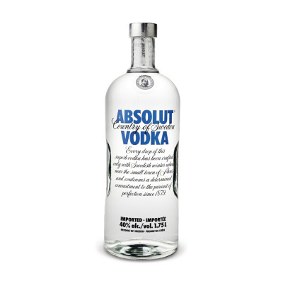 Absolut<br>Vodka | 1.75 L  | Suède