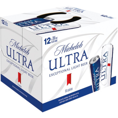 Michelob Ultra<br>Lager Pâle<br>12 x 355 ml<br>Canettes
