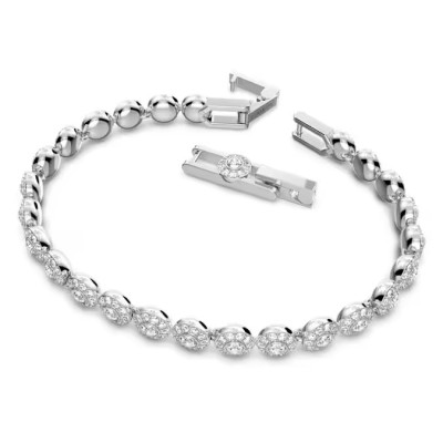 Swarovski<br>Bracelet Una Angelic<br>Taille ronde, Petit, Blanc, Métal rhodié