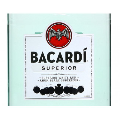 Bacardi Superior<br>Rhum Blanc Supérieur | 375 ml | Canada