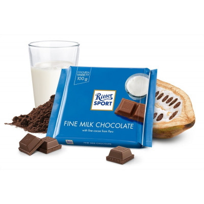 Ritter Sport<br>Chocolat au Lait Fin<br>100 g