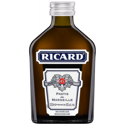 Ricard<br>Anise-flavoured spirit - Pastis | 200 ml | France