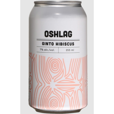 Oshlag<br>Ginto Hibiscus | Cooler au spiritueux | 4 x 355 ml | Canada