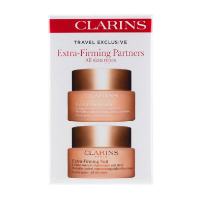Clarins<br>Crème Extra-Firming Jour + Extra-Firming Nuit<br>Tous Types De Peaux<br>2 x 50 ml / 1.7 oz
