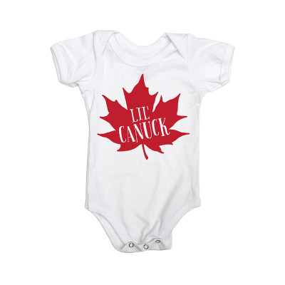 Little Moose and Bear<br>Red Lil Canuck<br>Onesie