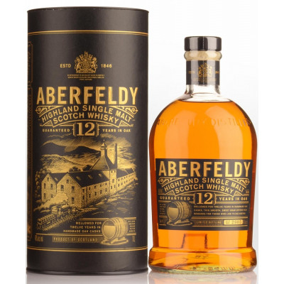 Aberfeldy 12 Single Malt Scotch<br>Whisky écossais | 1 L | Royaume Uni