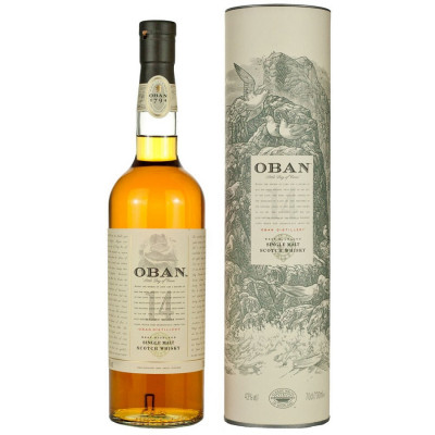 Oban 14 Ans Highland Scotch Single Malt<br>Whisky écossais | 700 ml | Royaume Uni