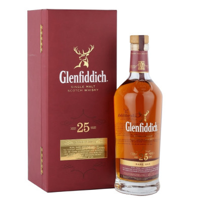 Glenfiddich 25 Ans Single Malt Scotch Whisky<br>Whisky écossais | 700 ml | Royaume Uni