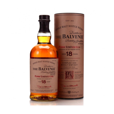 The Balvenie Pedro Ximénez aged 18 years Single Malt<br>Scotch Whisky<br>Whisky écossais | 700 ml | Royaume Uni, Écosse