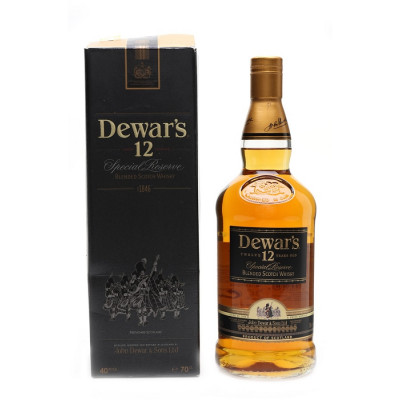 Dewar's 12 Ans Blended Scotch<br>Whisky écossais | 1 L | Royaume Uni